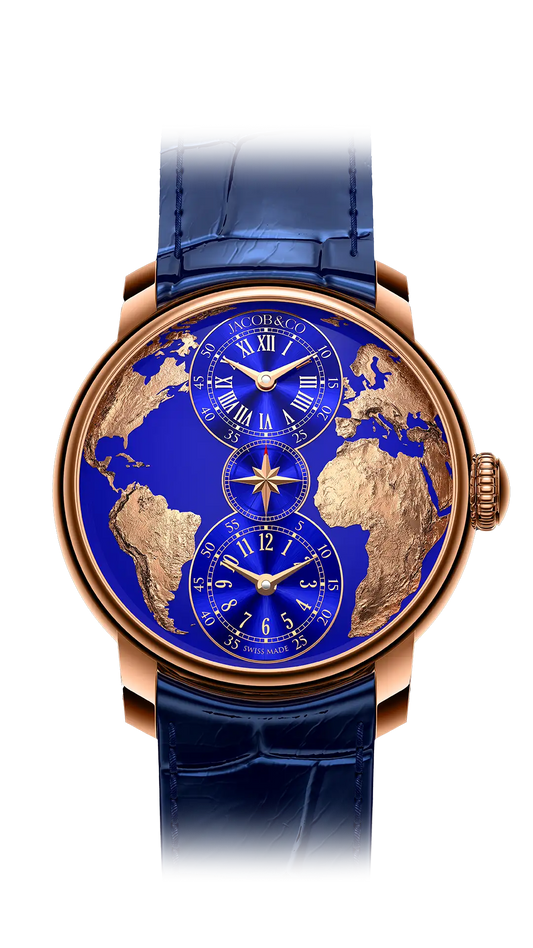 The World Is Yours Dual Time Zone |  Rose Gold Jacob & Co.