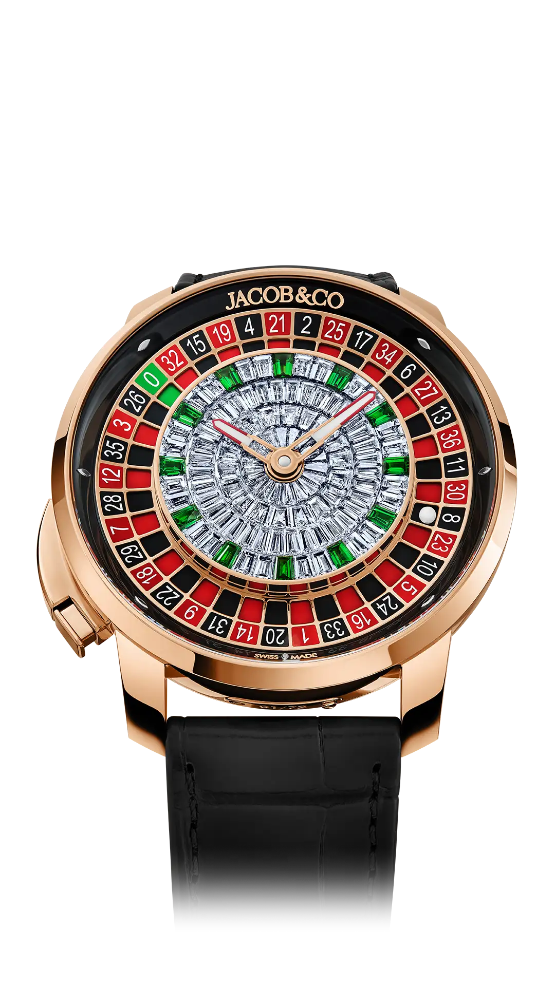 Casino Tourbillon ROSE GOLD BAGUETTE Jacob Co. MaddaloniJewel