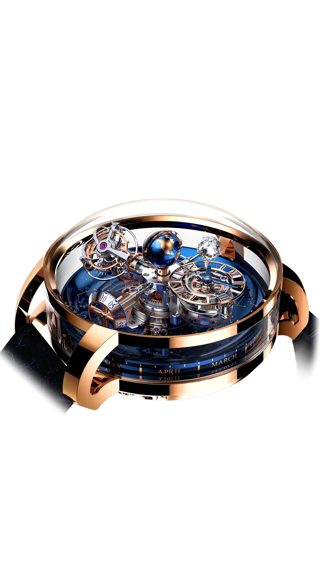Astronomia Sky | Rose Gold, White Moon Jacob & Co.
