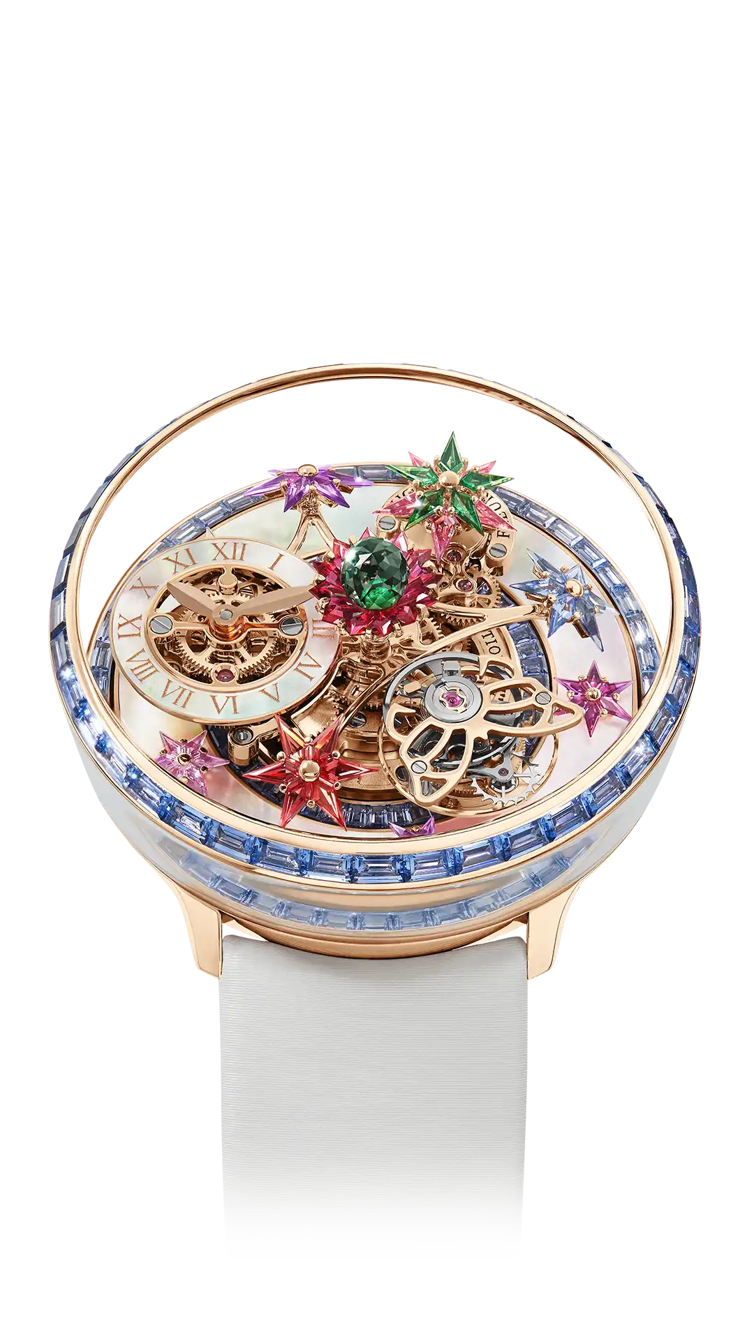Fleurs de Jardin | Rose Gold and Icy Blue Sapphires Jacob & Co.