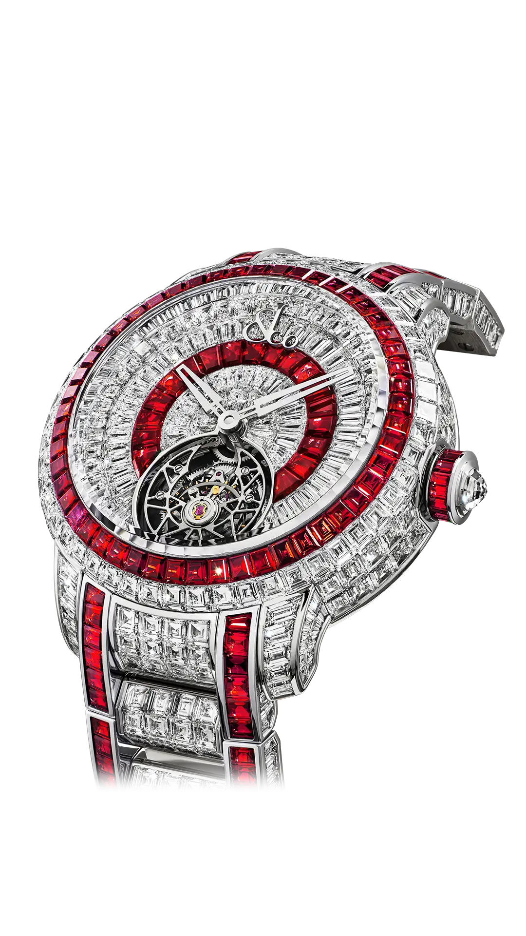 Caviar Tourbillon | White Diamonds & Rubies Jacob & Co.