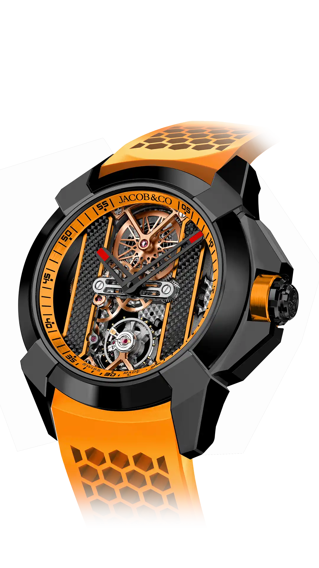 Epic X Bridges | Black Steel (Orange) Jacob & Co. – MaddaloniJewel