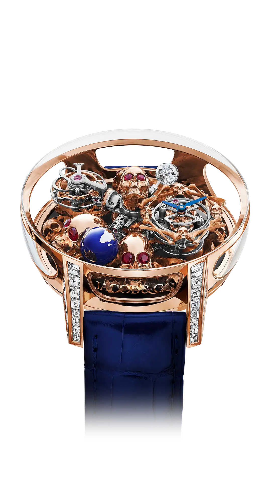 Astronomia Art | 4 Skulls (Rose Gold, Baguette) Jacob & Co.