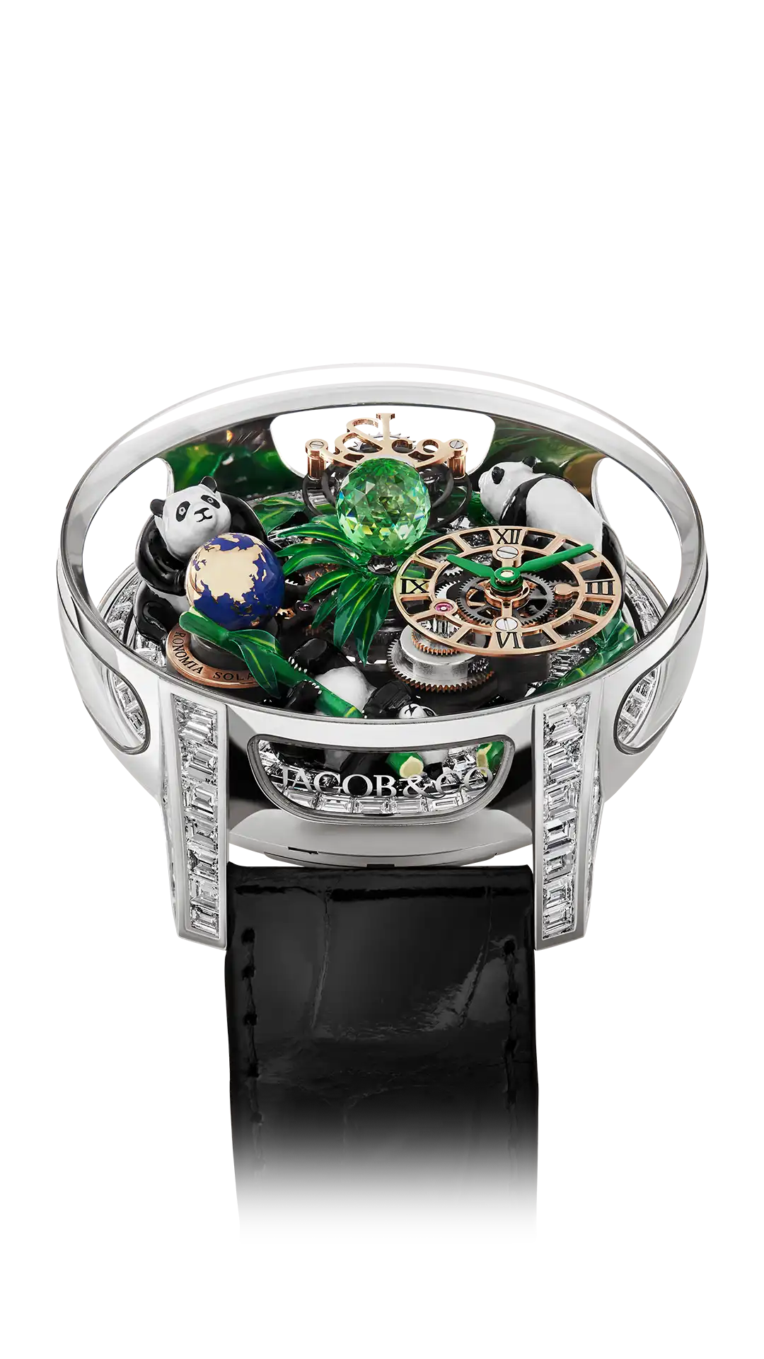 Astronomia Art | Panda (White Gold, Baguette) Jacob & Co.