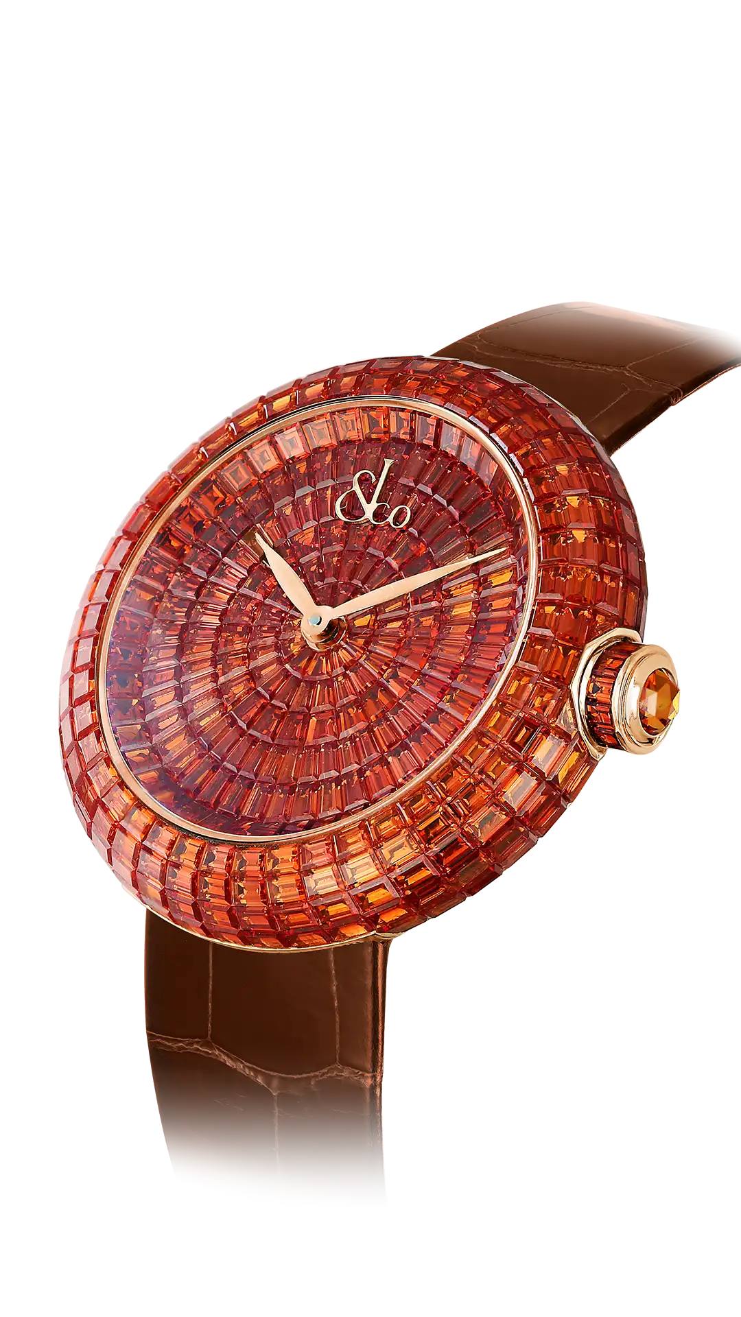 Brilliant Baguette | Orange Sapphires Jacob & Co.