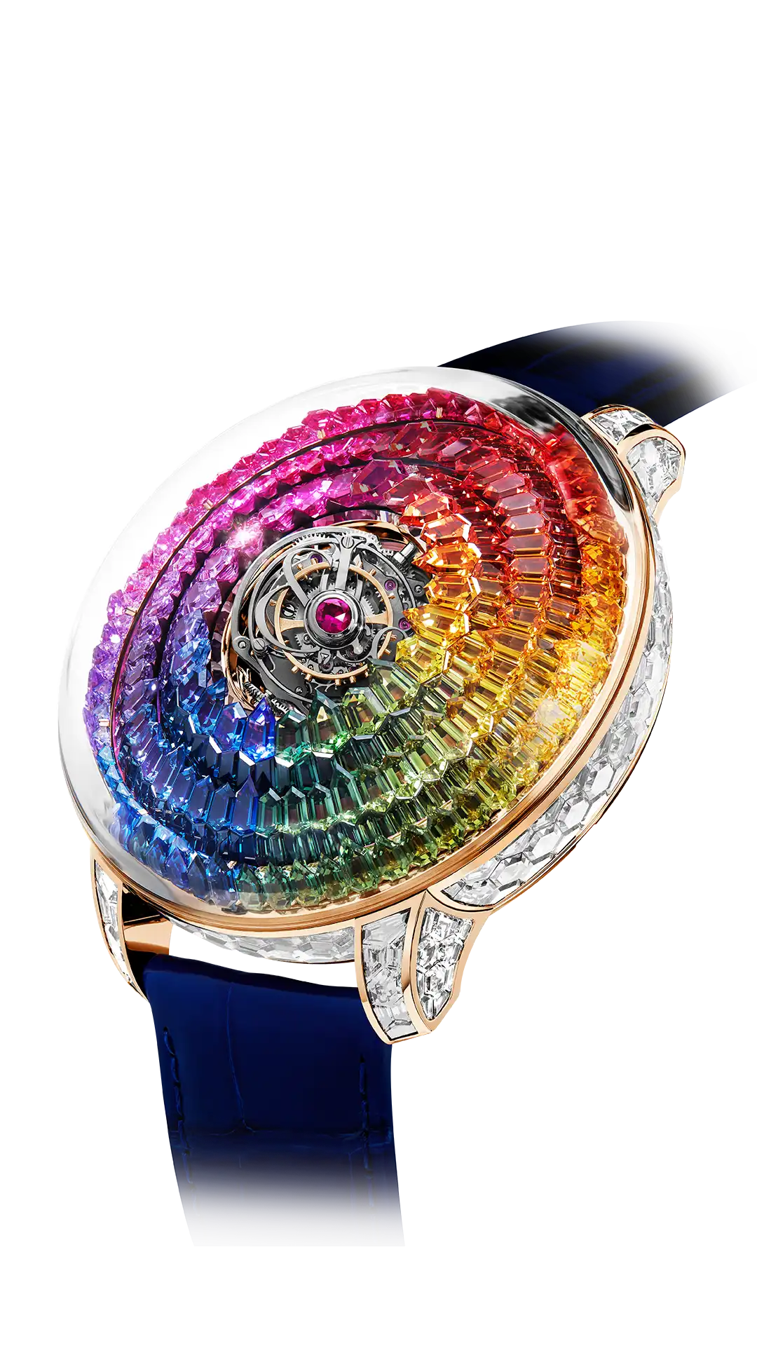 The Mystery Tourbillon Rainbow Rose Gold Jacob Co. MaddaloniJewel