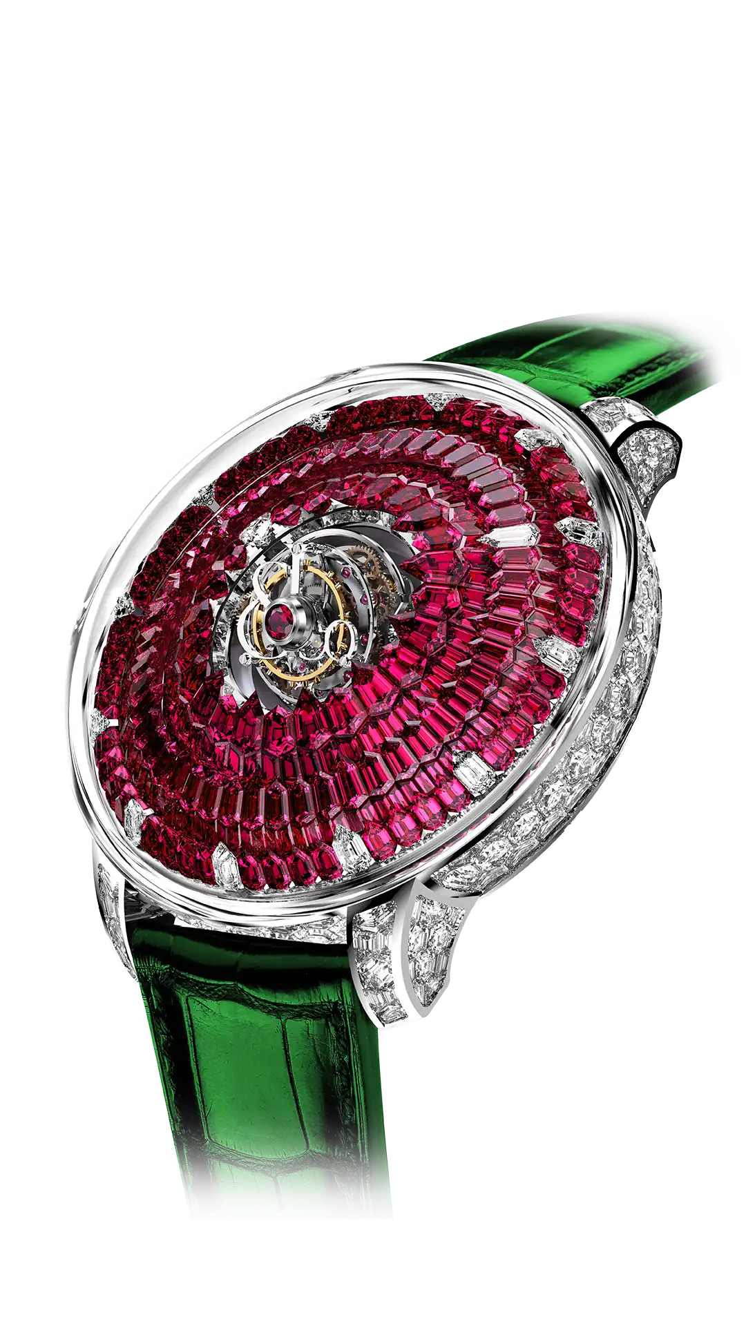 The Mystery Tourbillon | Full Rubies (White Gold) Jacob & Co.