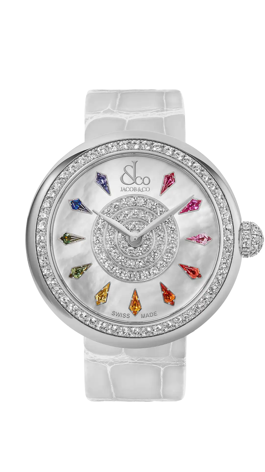 Brilliant | Multicolored Sapphires in Stainless Steel Jacob & Co.