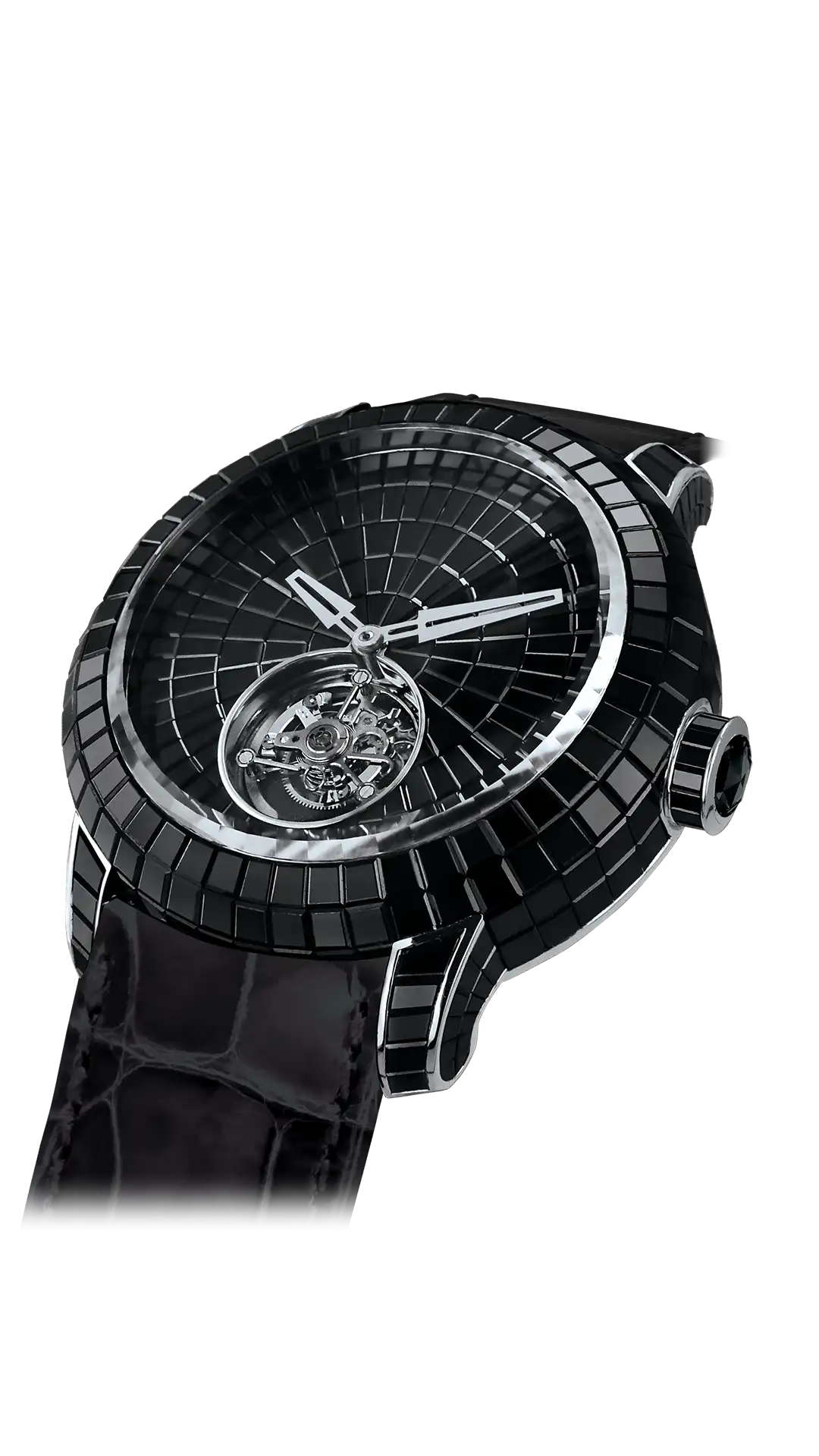 Caviar Tourbillon Black Spinels Jacob – MaddaloniJewel