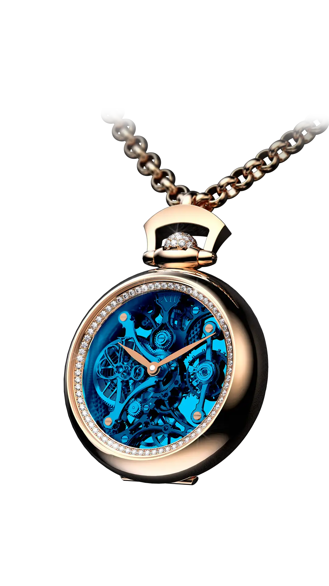 Brilliant Watch Pendant | Blue Jacob & Co.