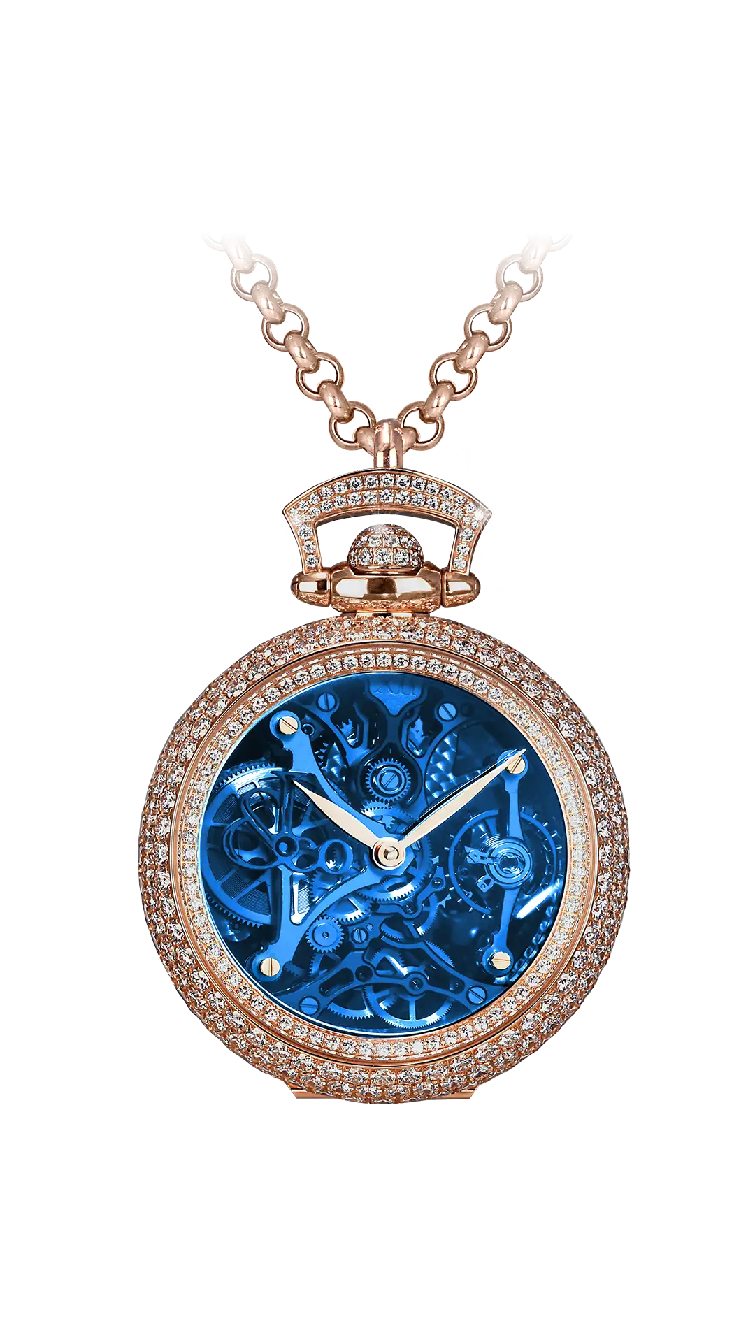 Brilliant Watch Pendant Northern Lights | Blue Pavé Jacob & Co.