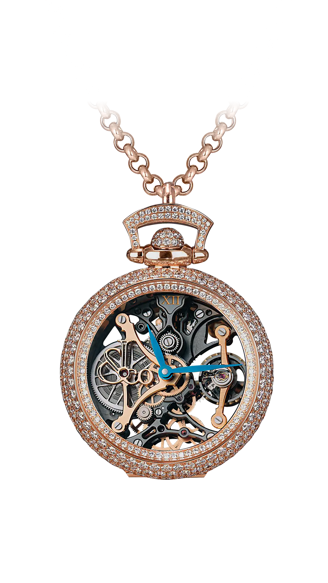 Brilliant Watch Pendant Northern Lights | Clear Pavé Jacob & Co.