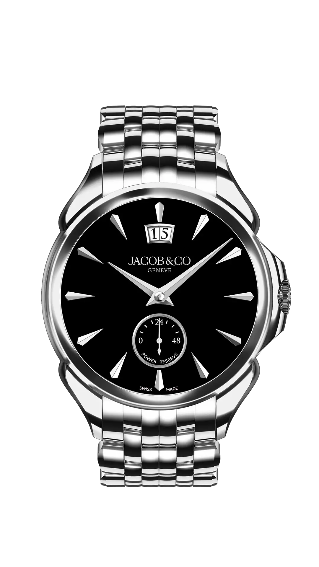 Palatial Classic | Stainless Steel (Onyx Black) Bracelet Jacob & Co.