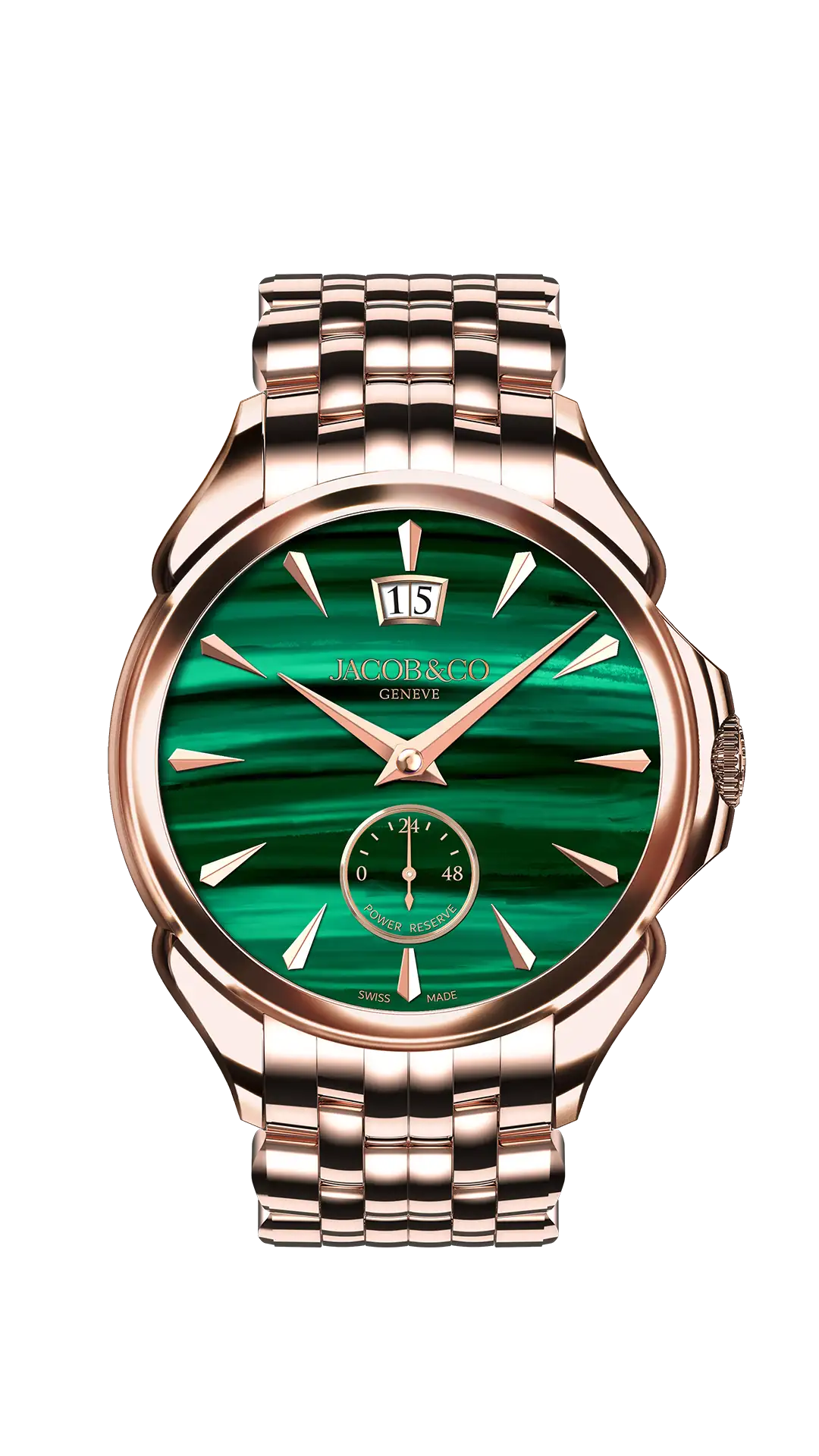 Palatial Classic | Rose Gold (Malachite) Bracelet Jacob & Co.