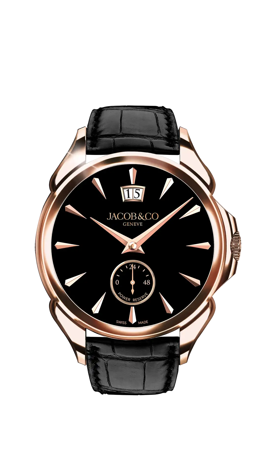 Palatial Classic | Rose Gold (Onyx Black) Jacob & Co.