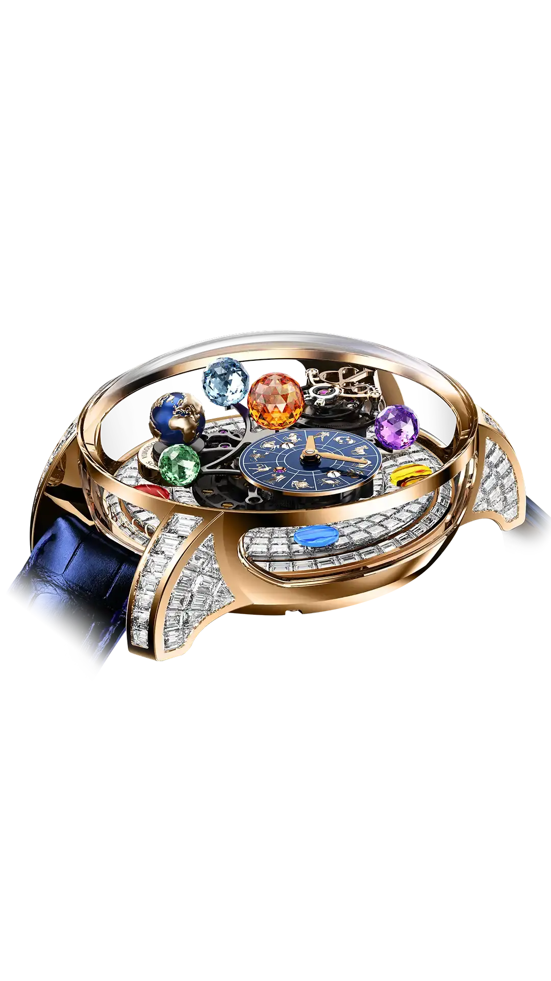 Astronomia Solar Zodiac | Zodiac Baguette Jacob & Co.