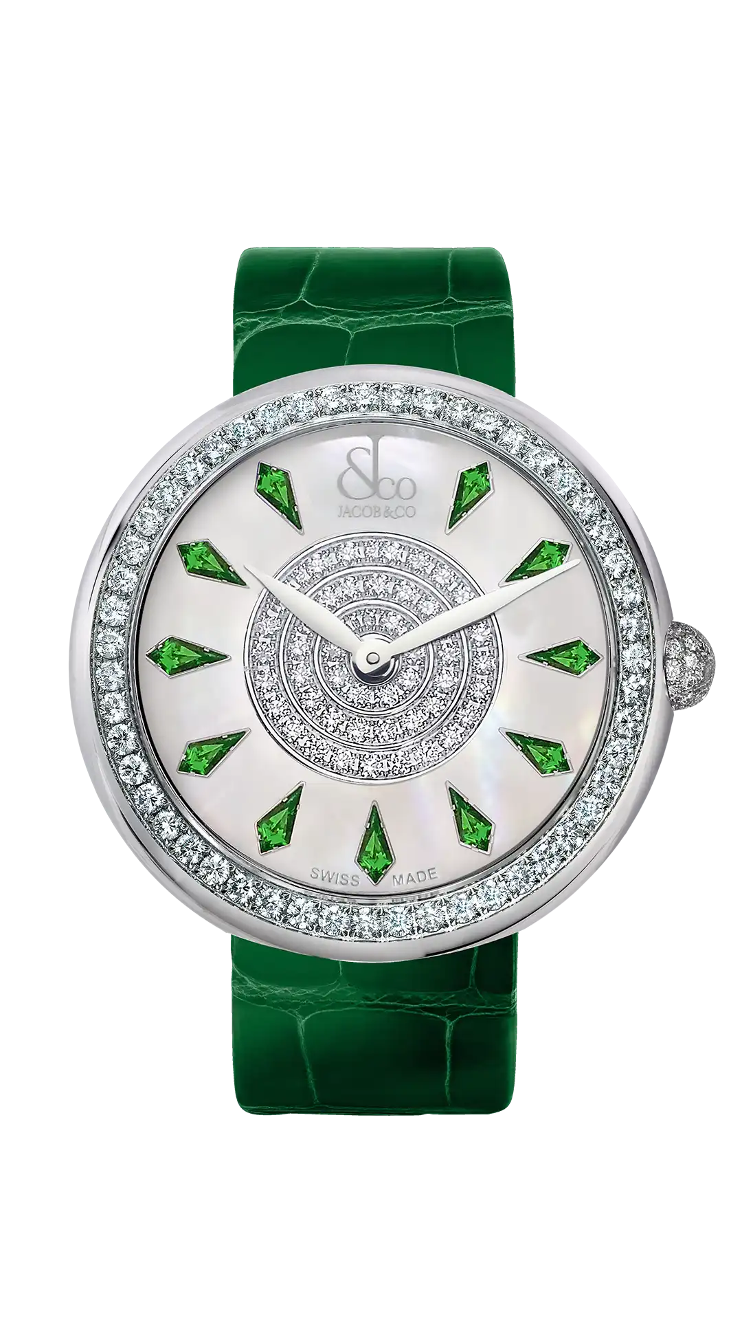 Brilliant | Tsavorites in Stainless Steel Jacob & Co.