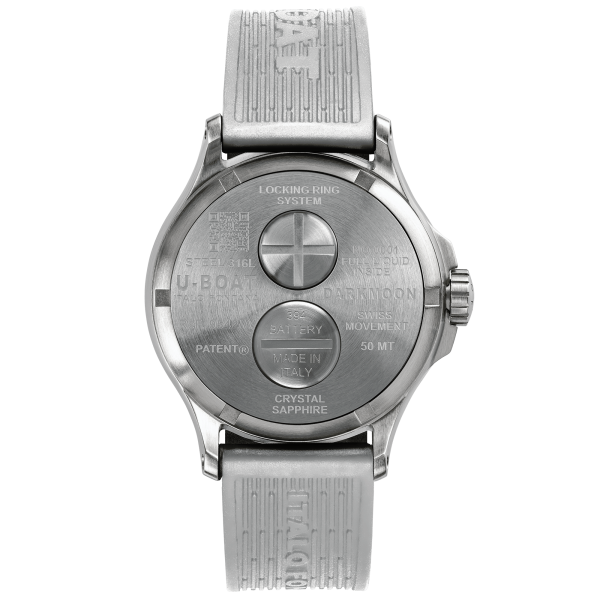 U-boat Darkmoon 44MM WH Black SS Watch