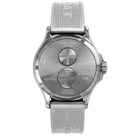 U-boat Darkmoon 44MM WH Black SS Watch