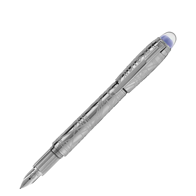 Montblanc Starwalker Space Blue Metal Fountain Pen (F)