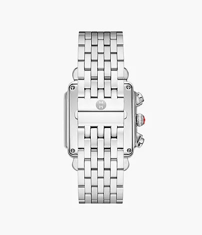 Michele Deco XL Stainless-Steel Diamond Watch