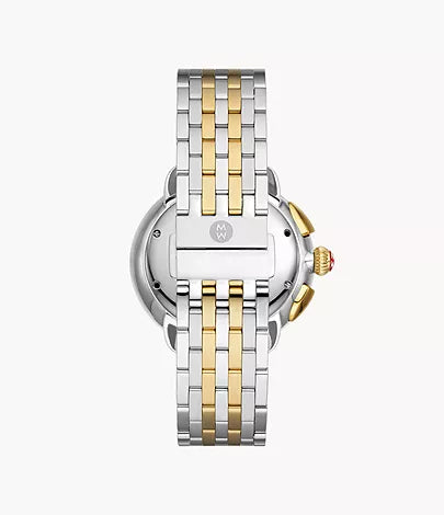 Michele Serein Two-Tone 18K Gold-Plated Diamond Watch