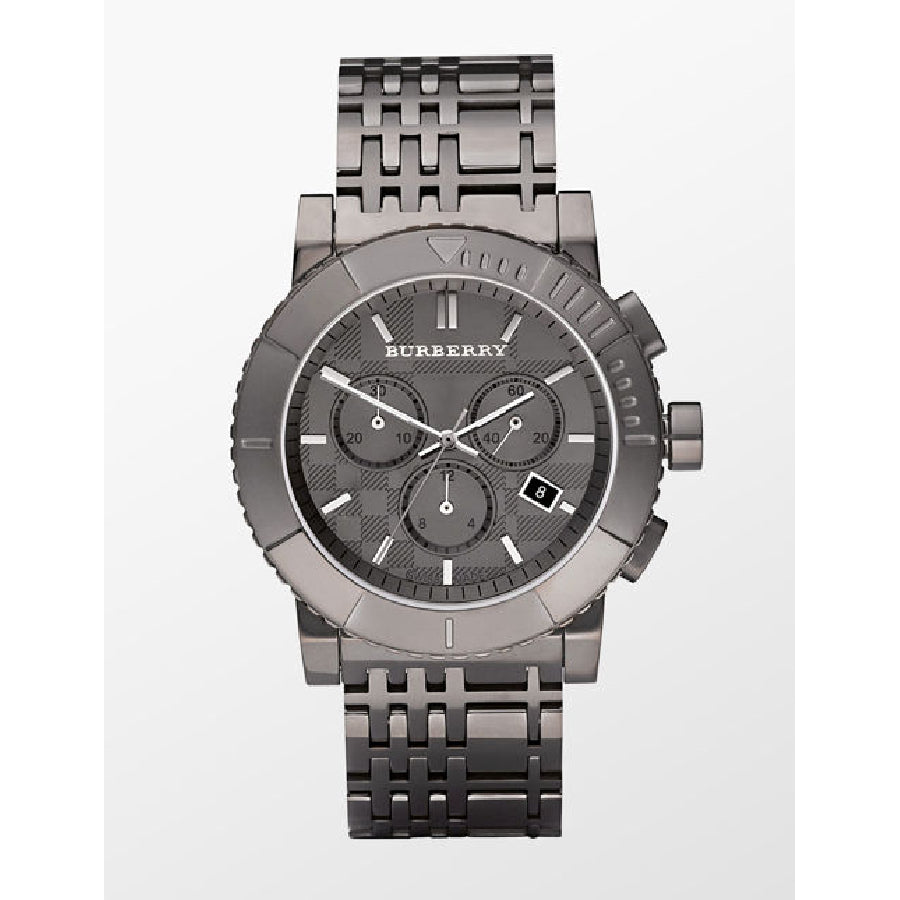 Burberry クロノグラフ　クォーツ　メンズ Burberry Trench Chronograph Dark Grey Dial Men's Watch