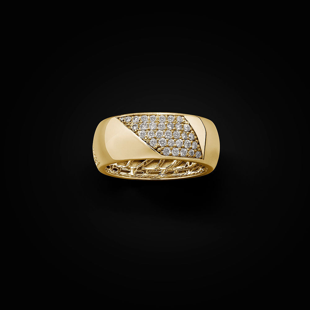 Baraka Accento ring with paved diamonds