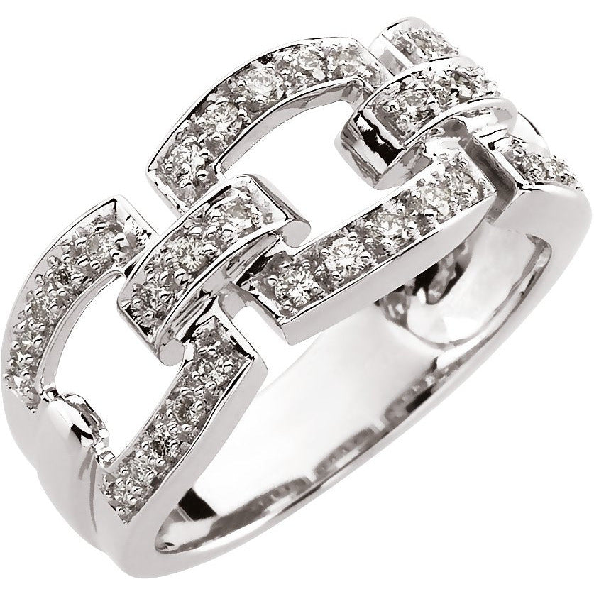 14K White 1/3 CTW Diamond Fashion Ring