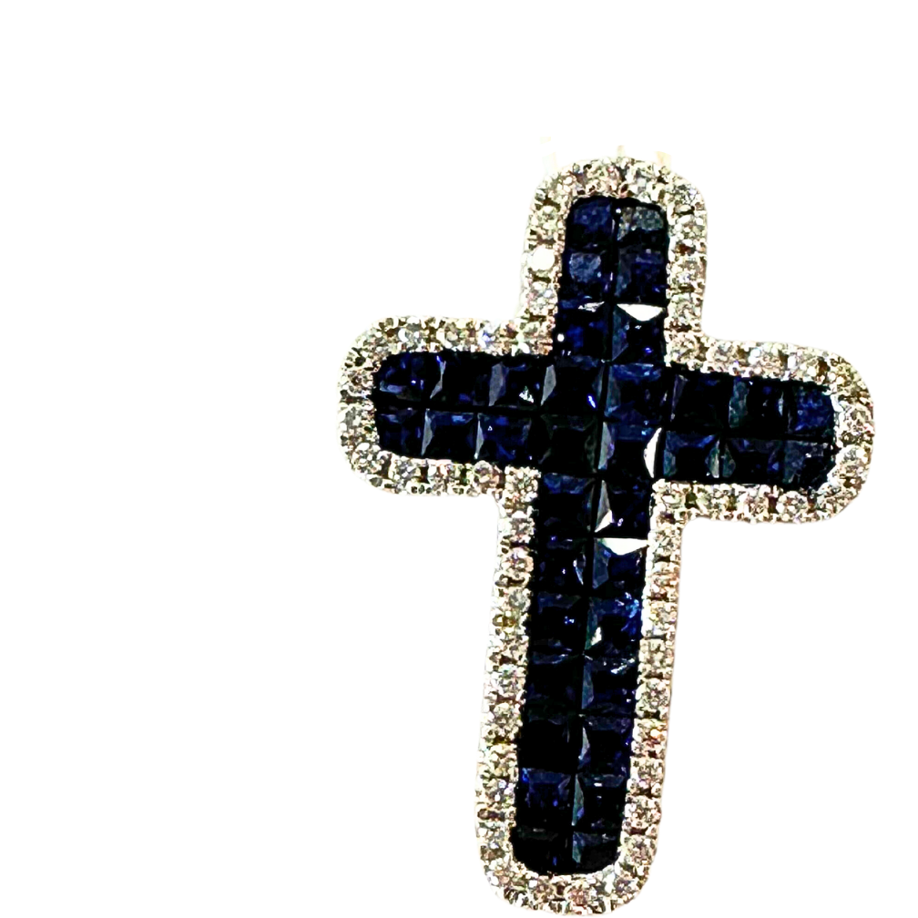 Maddaloni M18K Christian Cross Pendant