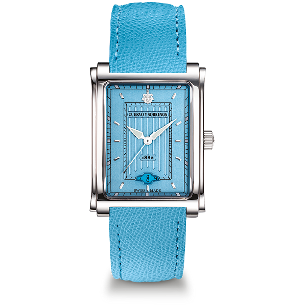 Cuervo Y Sobrinos SEÑORA CARAMELO Blue Ladies Watch