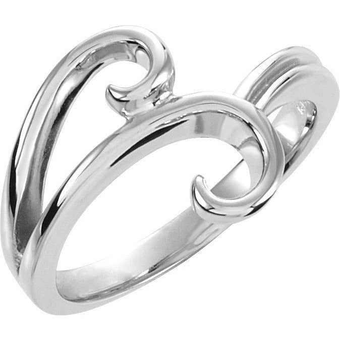 14K White Metal Fashion Remount