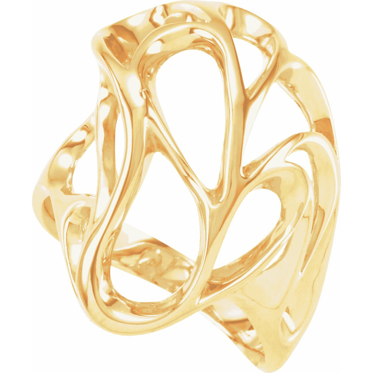 14K Yellow Metal Fashion Ring