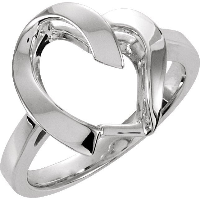 14K White Freeform Remount Ring