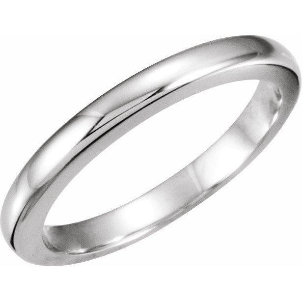Platinum #13 Tapered Bombu00e9 Solstice Solitaireu00ae Matching Band for 1.5-2 CT