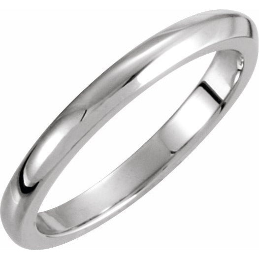 14K White 3 mm Solstice Solitaireu00ae Tapered Knife Edge Matching Band 16