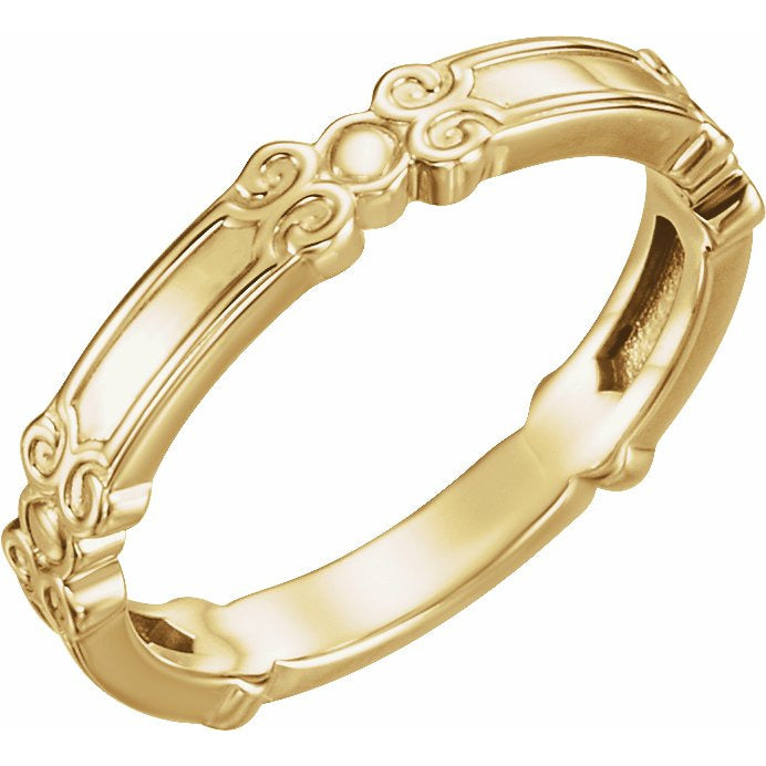 14K Yellow Stackable Ring