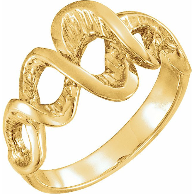 14K Yellow Freeform Ring