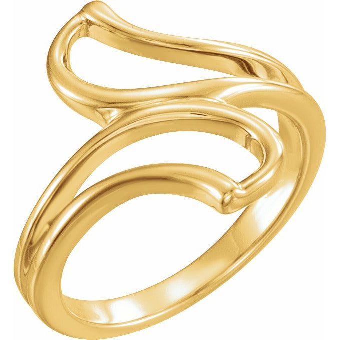14K Yellow Freeform Remount Ring