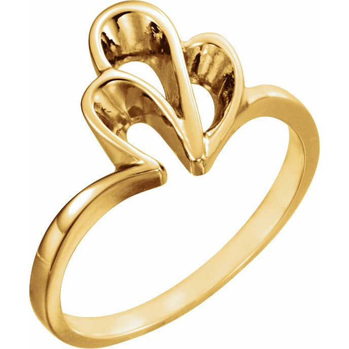 14K Yellow Freeform Remount Ring