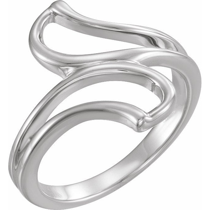 14K White Freeform Remount Ring