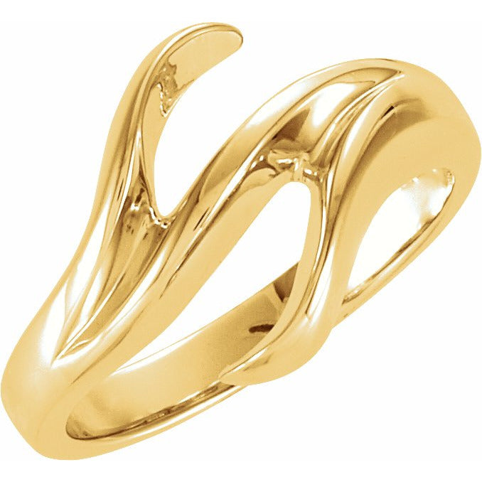 14K Yellow Freeform Remount Ring