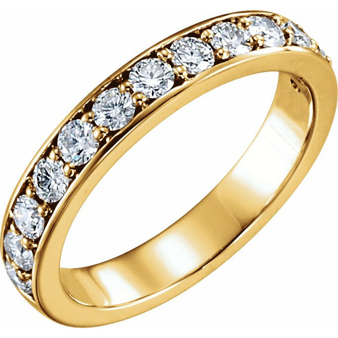 14K Yellow 3/4 CTW Diamond Band