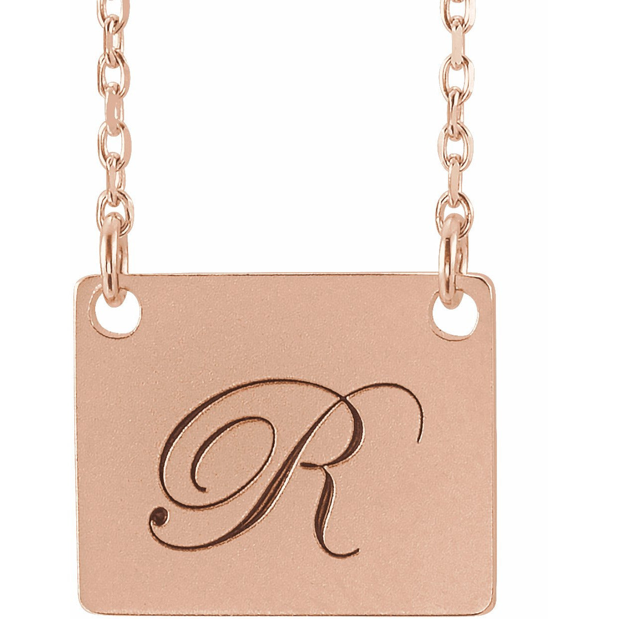 14K Rose Geometric 18 Necklace