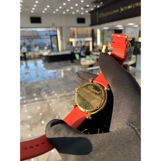 18k Chopard Happy Fish Diamond Ladies Watch 28/3529 Pre Owned