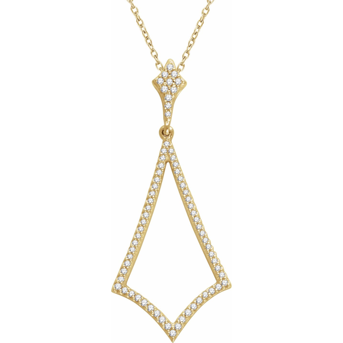 14K Yellow 1/4 CTW Diamond 18 Necklace