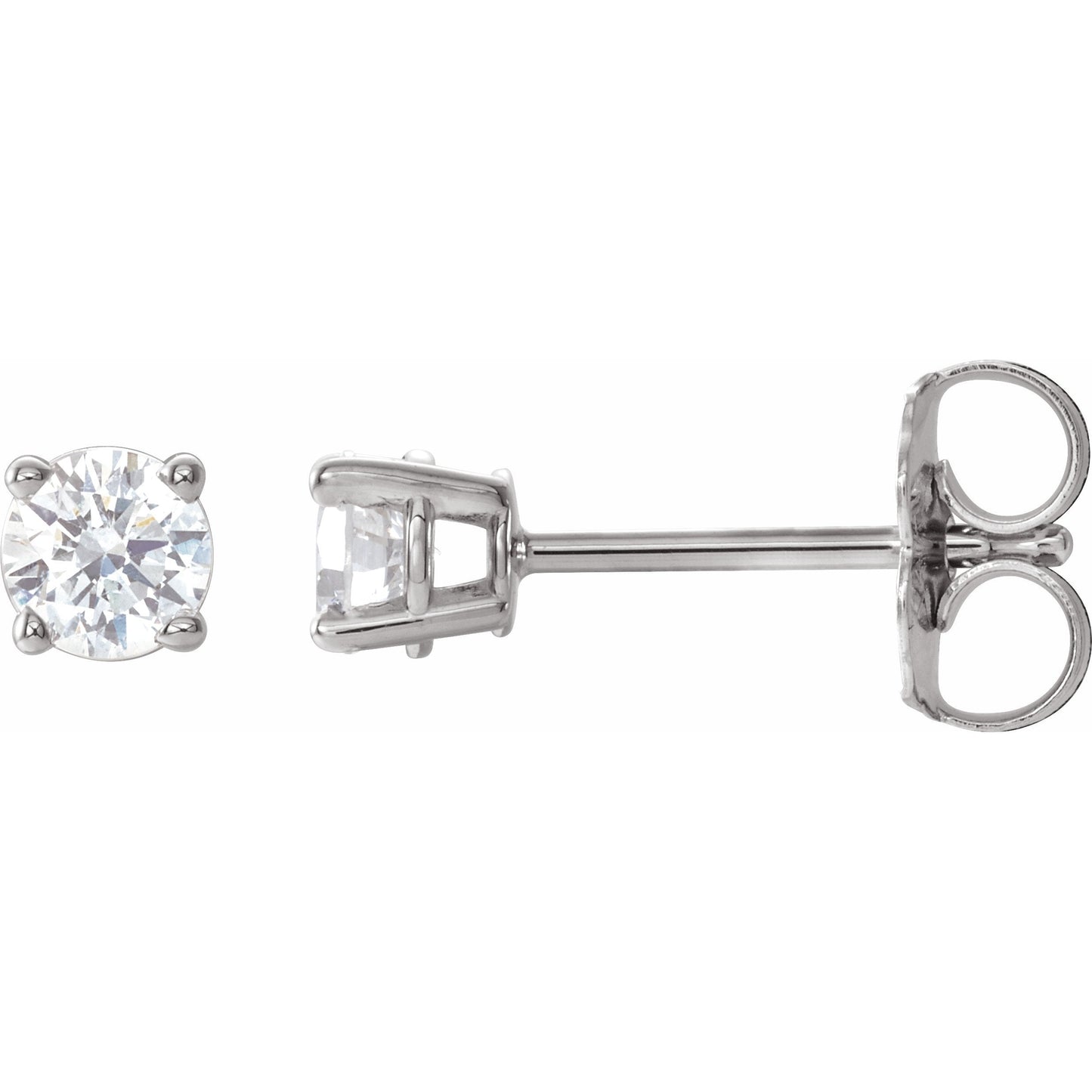 14K White 1/3 CTW Diamond Earrings