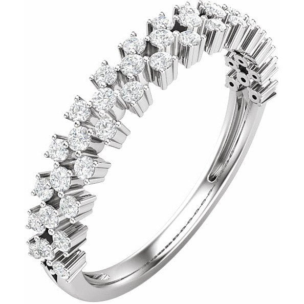 14K White 1/3 CTW Diamond Anniversary Band