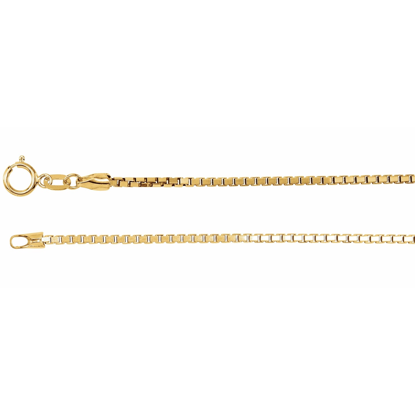 14K Yellow 1.75 mm Diamond Cut Box 7 Bracelet