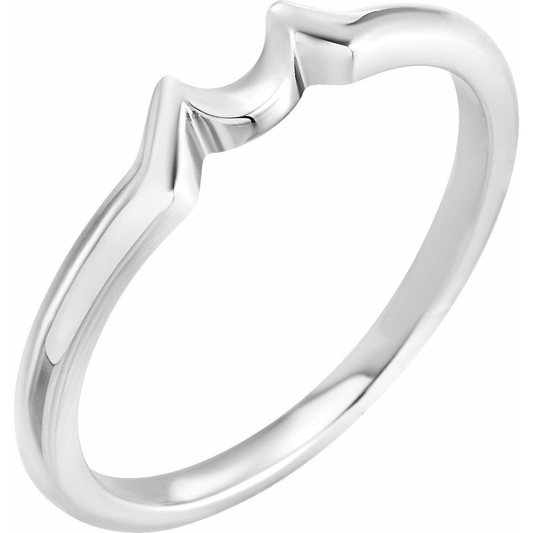 14K White 4.1 mm Band